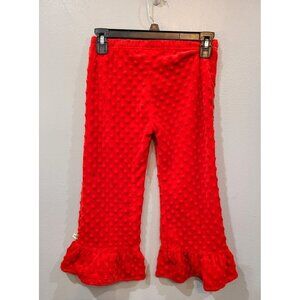 Lollywolly Doodle Pants Girls Youth 5 Red Flare Swiss Dot Christmas Holiday